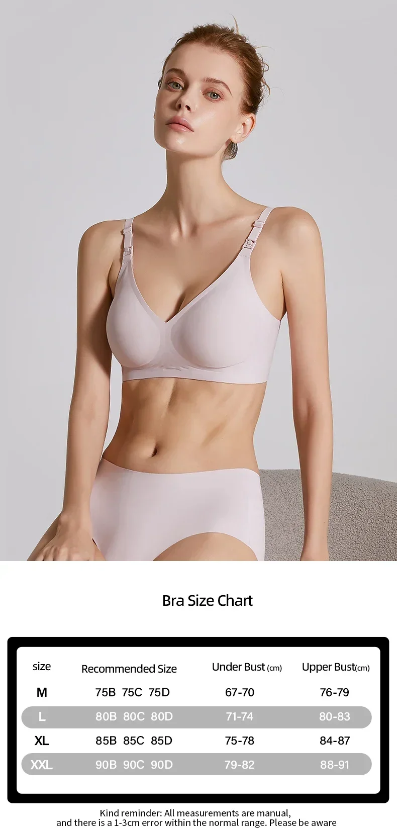 High Quality Plus Size Nursing Bra Breathable Women Breastfeeding Underwear Breastfeeding bra anti breast swelling and anti sagg