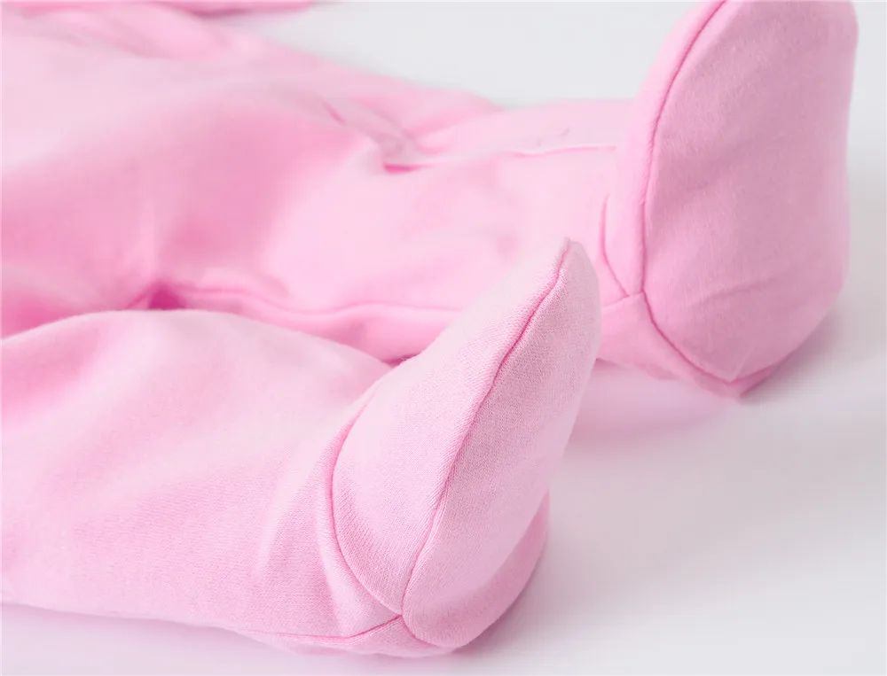 Kavkas Baby Girls Rompers Lovely Rabbit Design Cotton Child Clothes 0-12 Months Full Sleeve Overalls Infant Jumpsuit