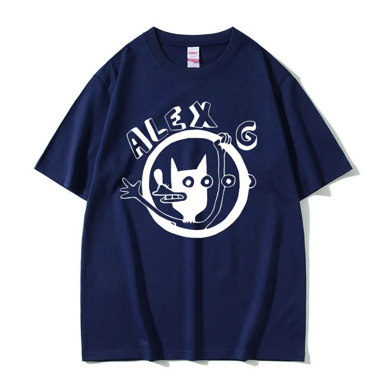 Singer Alex G Graphic Tshirt Men Women Fashion Cartoon Oversized T-shirts Men's Casual Cotton T Shirt Male Vintage Crewneck Tees