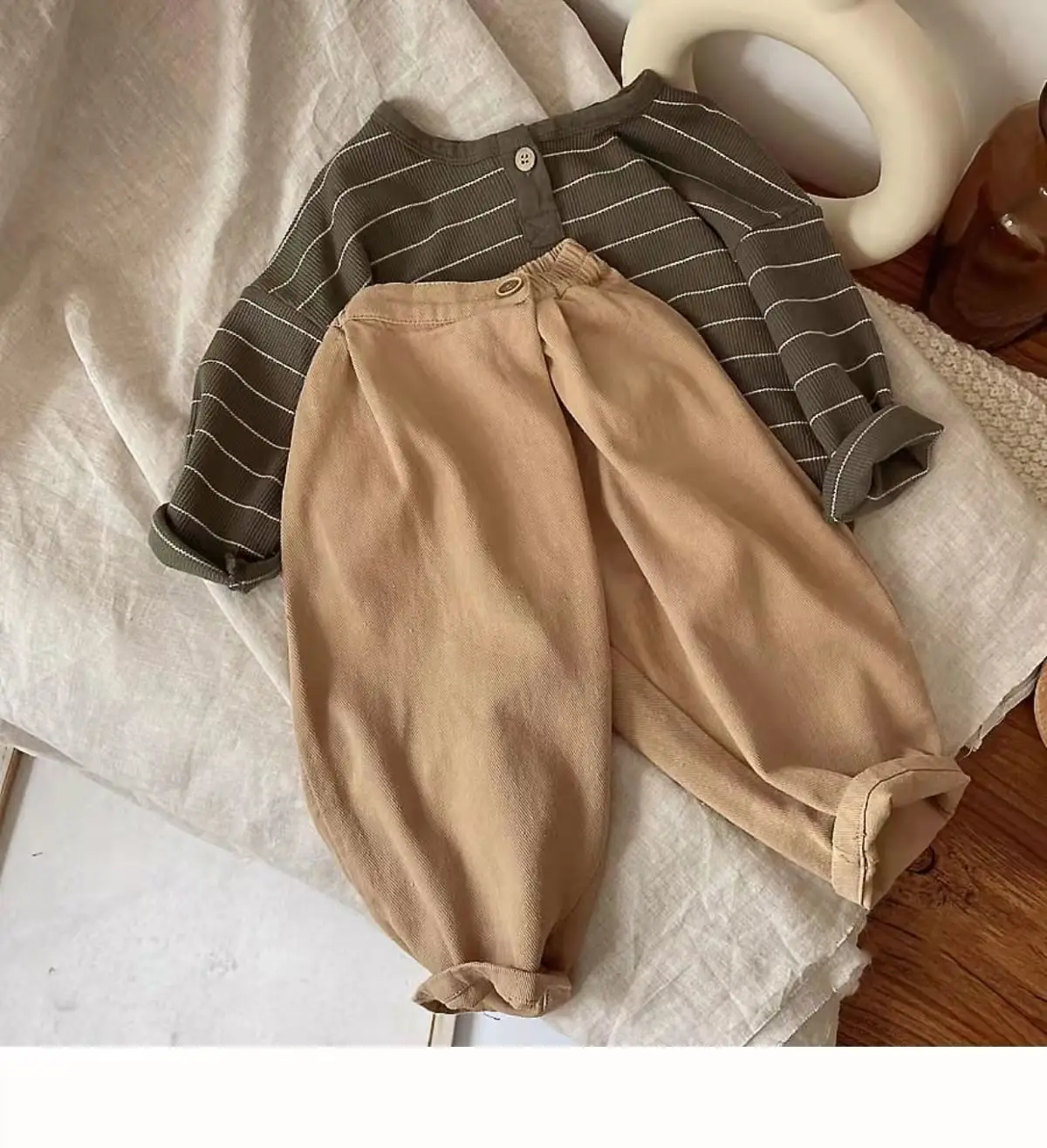 Spring Autumn New Children Casual T Shirt Loose Kids Striped T Shirts Tee Boys Girls Long Sleeve Tops Baby Clothes