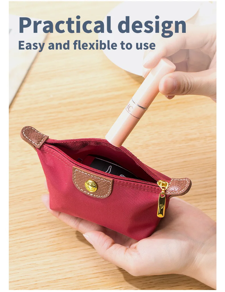 Brand Design Coin Purse for Women Cute Small Wallets Change Purse Coin Pouch Portable Mini Cash Wallet with Zipper