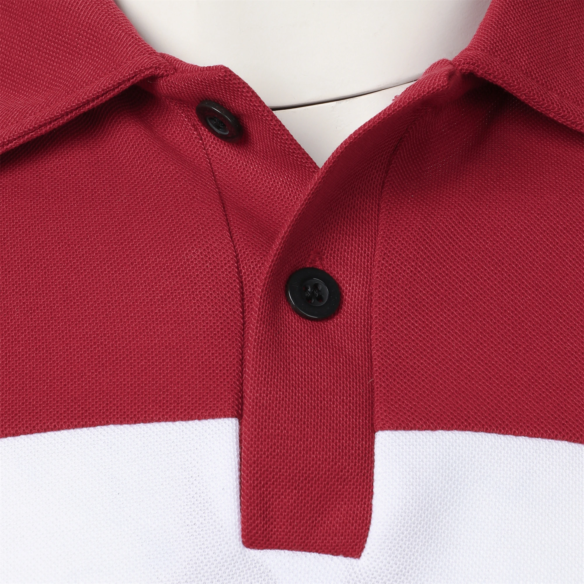 Men's short sleeve chest three stripes color matching fashion with men's lapel short sleeve men's fashion casual top T-shirt
