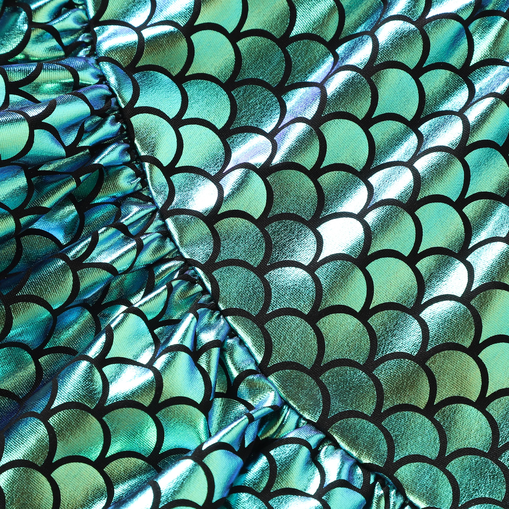 Summer New Mermaid Rainbow Fish Scales Summer Birthday Party Colorful Skirt F5510 for Primary and Secondary School Girls F5510