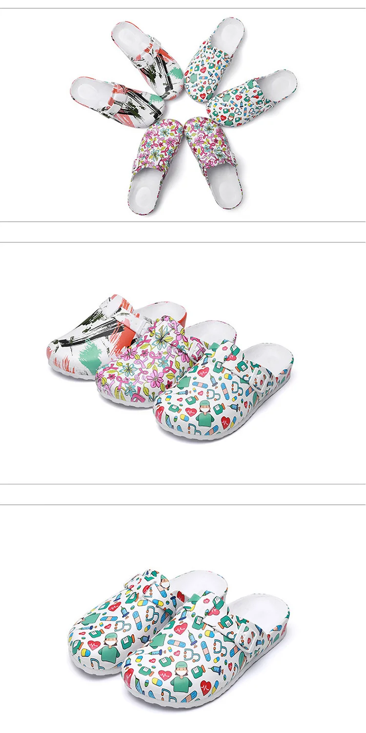 EVA Medical Shoes for Women, Laboratory Doctor Clogs, Nurse Surgical Slides, Casual Beach Slippers, Indoor Work Slippers