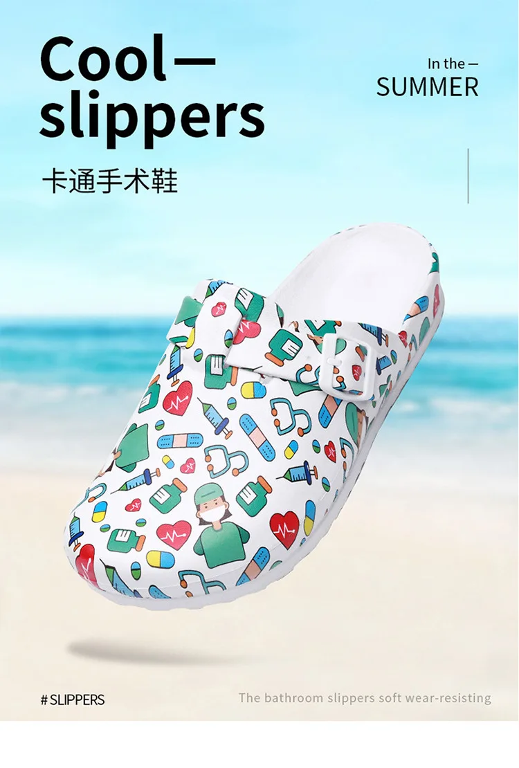 EVA Medical Shoes for Women, Laboratory Doctor Clogs, Nurse Surgical Slides, Casual Beach Slippers, Indoor Work Slippers