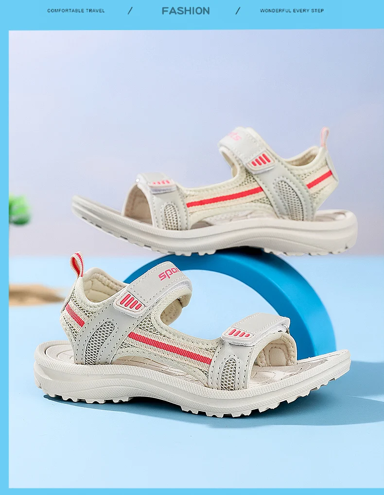 New Boys Sandals Shoes Summer Non-slip Beach Children Shoe Cartoon Sandal Girls Sandals Soft Baby Outdoor Beach Kids Sneakers