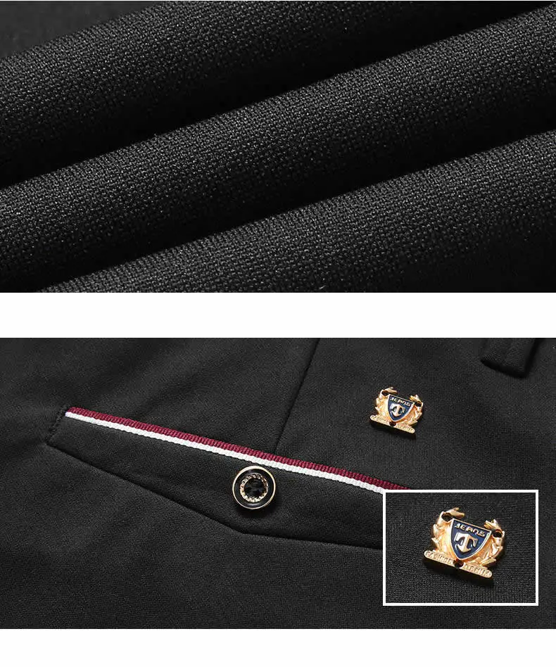 2020 Fashion Suit Pants Mens Elegant Dress Pants Solid Men Leisure Suits Trousers Male Slim Fit Pants Formal Black Blue