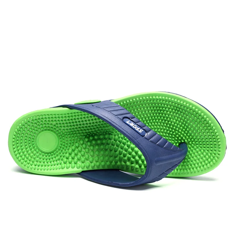 YRZL Men's Flip Flops Massage Granule Men Slippers Comfortable Beach Sandals Men Casual Shoes House Flip Flops Bathroom Shoes