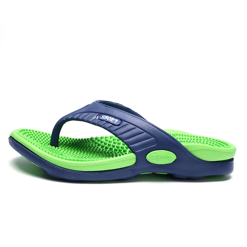 YRZL Men's Flip Flops Massage Granule Men Slippers Comfortable Beach Sandals Men Casual Shoes House Flip Flops Bathroom Shoes