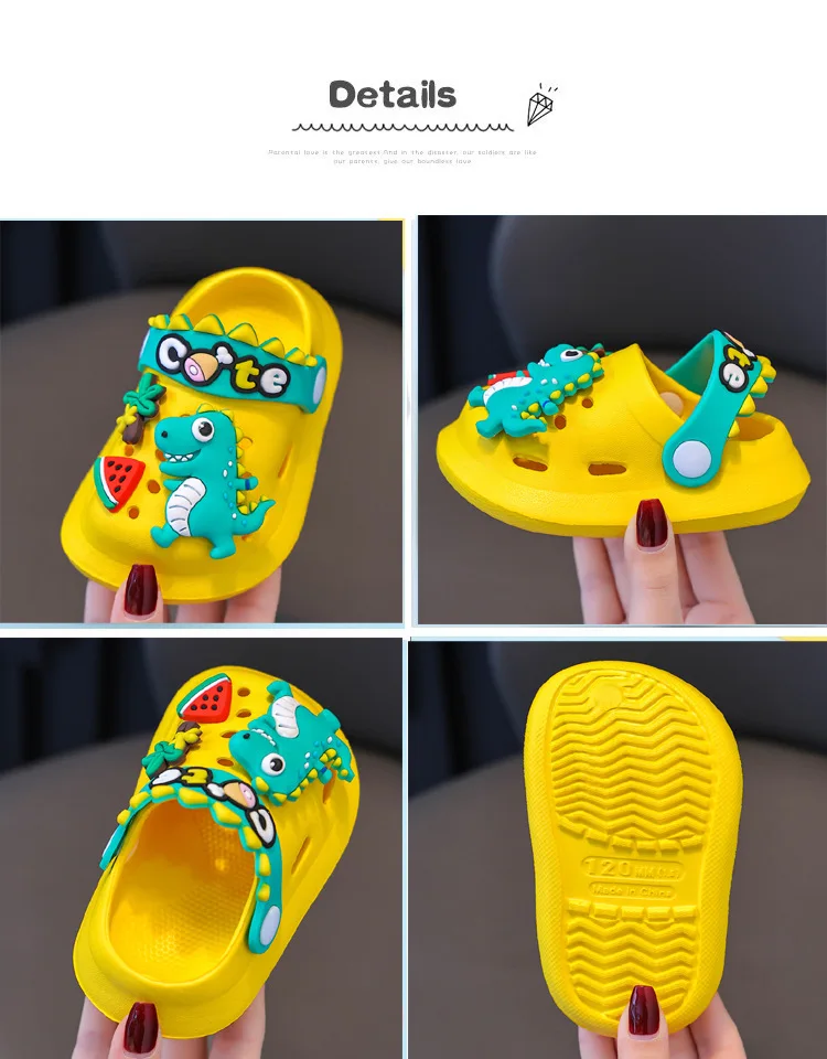 New Summer Sandals Children's EVA Slippers Baby Girls Shoes Non-Slip Cartoon Cute Infant Boys Garden Beach Sandals Shoes Kids