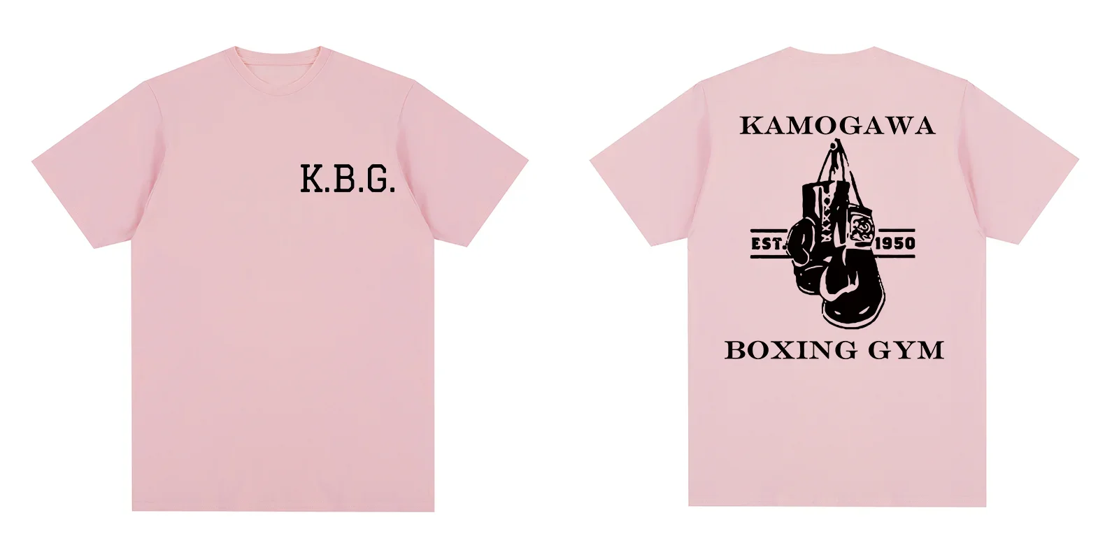 KBG Hajime no Ippo Anime Kamogawa Boxing Gym Vintage T-shirt Cotton Men T shirt New Tee Tshirt Womens Tops Fashion Streetwear