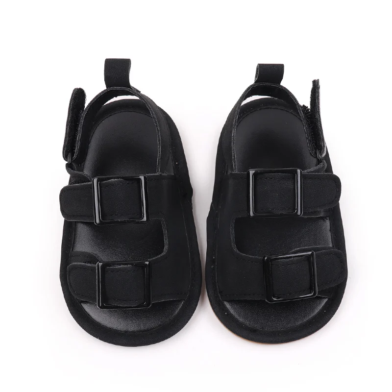 Baby Shoes Summer Sandal Cool Style High Quality PU and TPR Anti-slip Sole Todder Walking Shoe 0-9-18 Month 2024 Fashion BHX3205