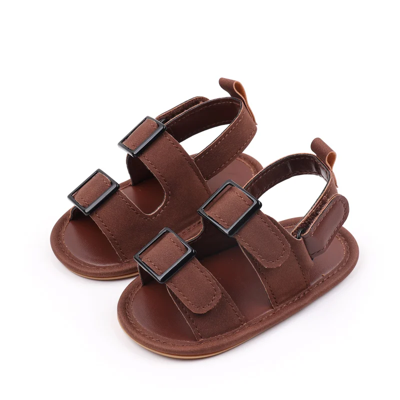 Baby Shoes Summer Sandal Cool Style High Quality PU and TPR Anti-slip Sole Todder Walking Shoe 0-9-18 Month 2024 Fashion BHX3205