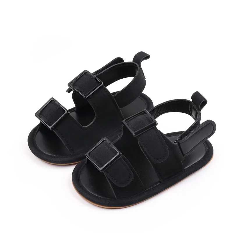 Baby Shoes Summer Sandal Cool Style High Quality PU and TPR Anti-slip Sole Todder Walking Shoe 0-9-18 Month 2024 Fashion BHX3205