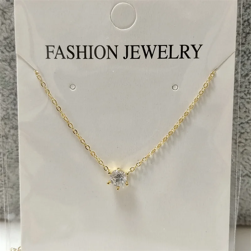 Somilia 925 Sterling Silver Necklace For Women 18K Rose Gold Plated 5A Zircon Pendant Necklace Real Money Fine Jewelry Moms Gift