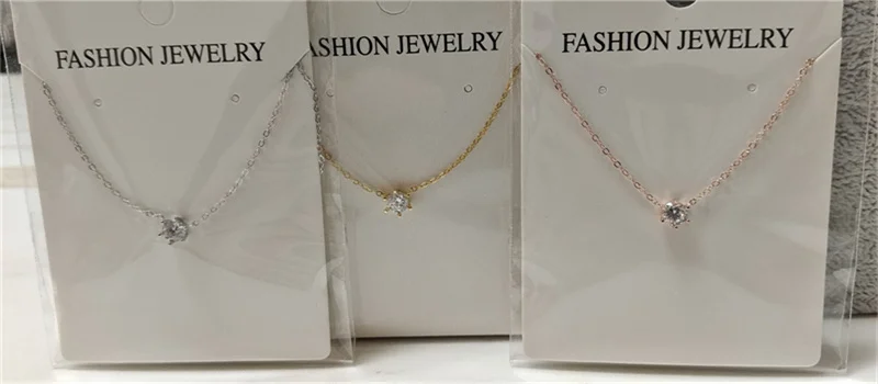 Somilia 925 Sterling Silver Necklace For Women 18K Rose Gold Plated 5A Zircon Pendant Necklace Real Money Fine Jewelry Moms Gift