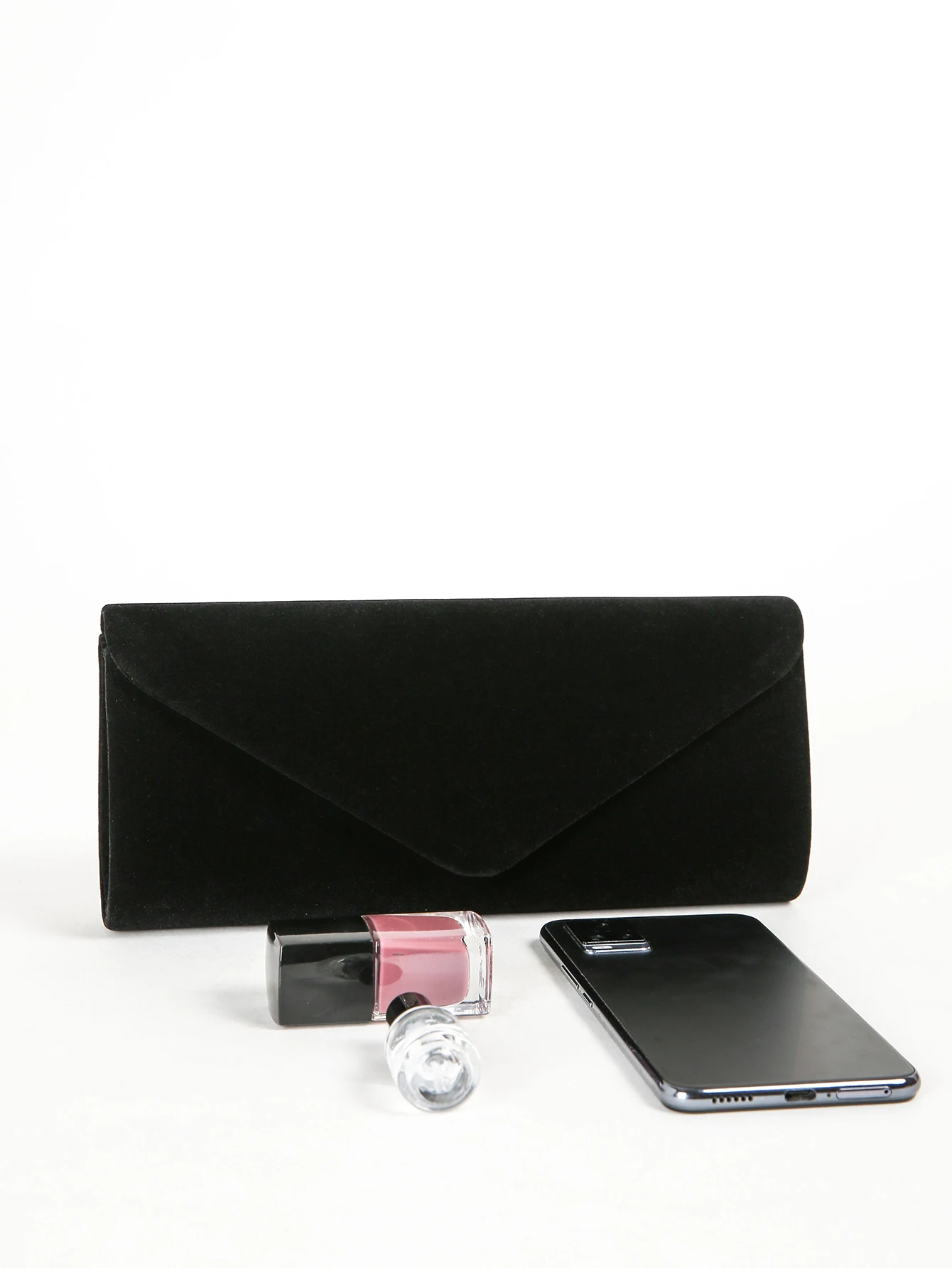 Elegant Clutch Purses Evening Bag for Women Party Prom Black-Tie Events Velvet Handbag Shoulder Cross Body Bag With Detachable C