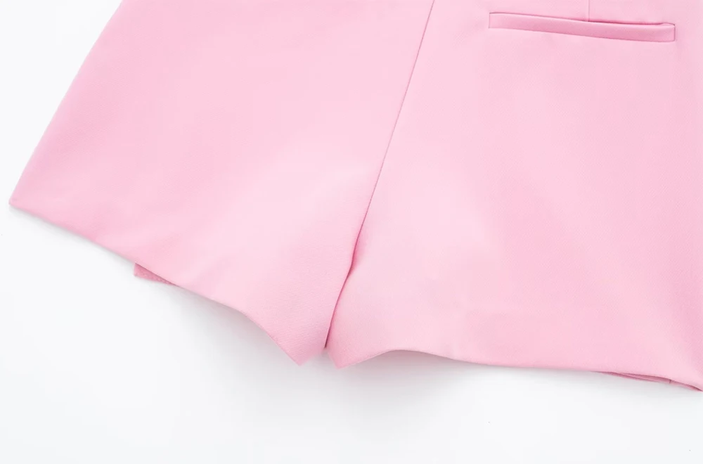 Women Fashion Asymmetric Pareo Style Self Overlay Shorts Skirts Vintage High Waist Side Zipper Female Skort Mujer