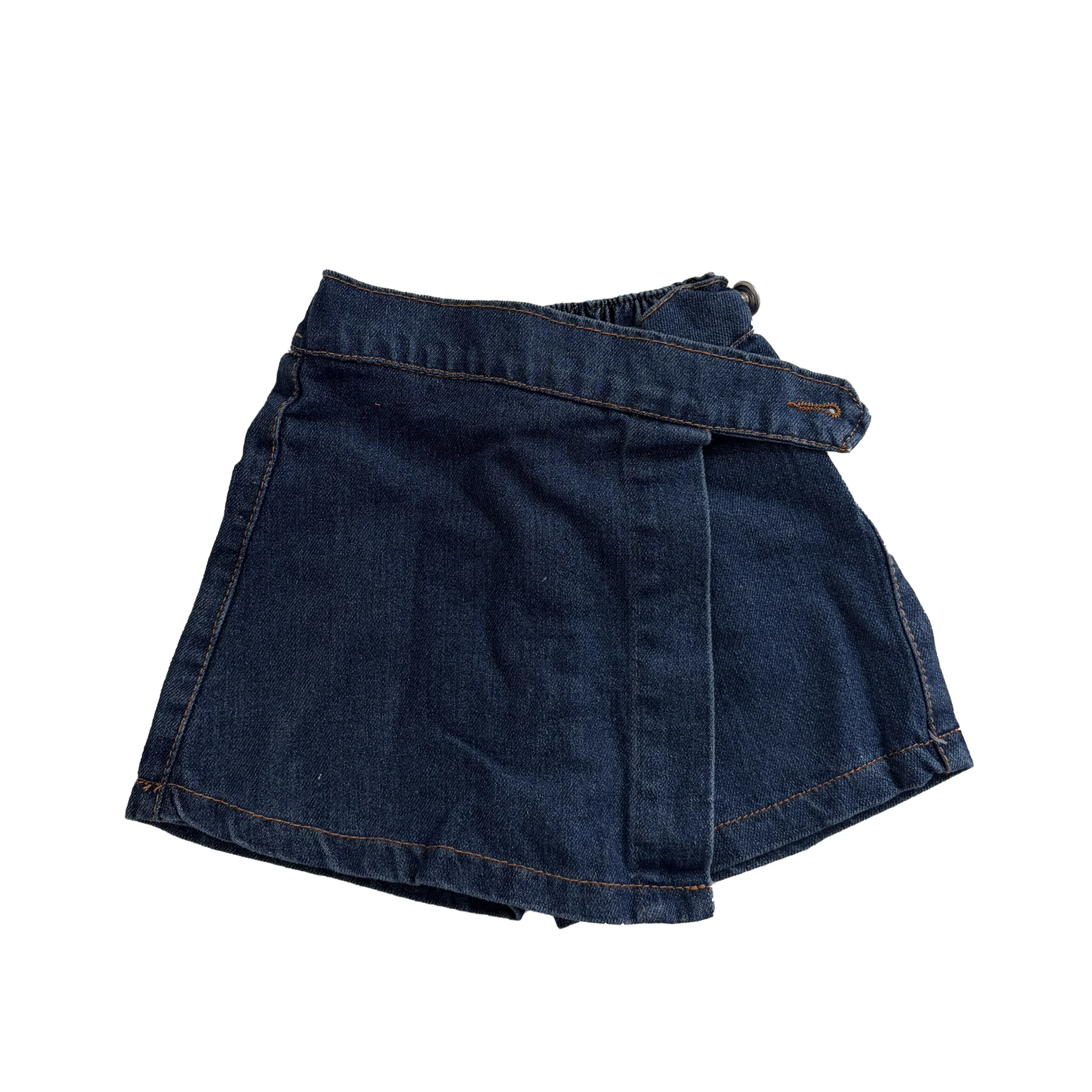 Brief Style Denim Blue Toddler Girls Skirt Shorts Kids Summer Sport Dress Pants Children Elastic Waist Trousers for 2-7 Years