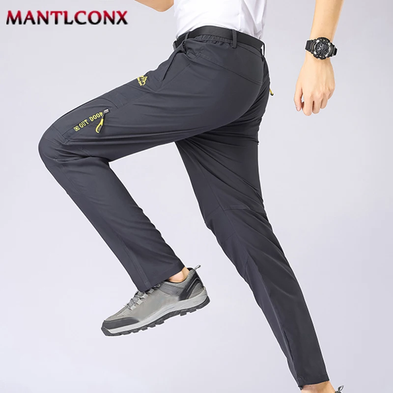 XL-5XL Lightweight Hiking Camping Trousers Men Thin Summer Pants for Men Sweatpants Stretch Quick Dry Casual Men's Pants Joggers