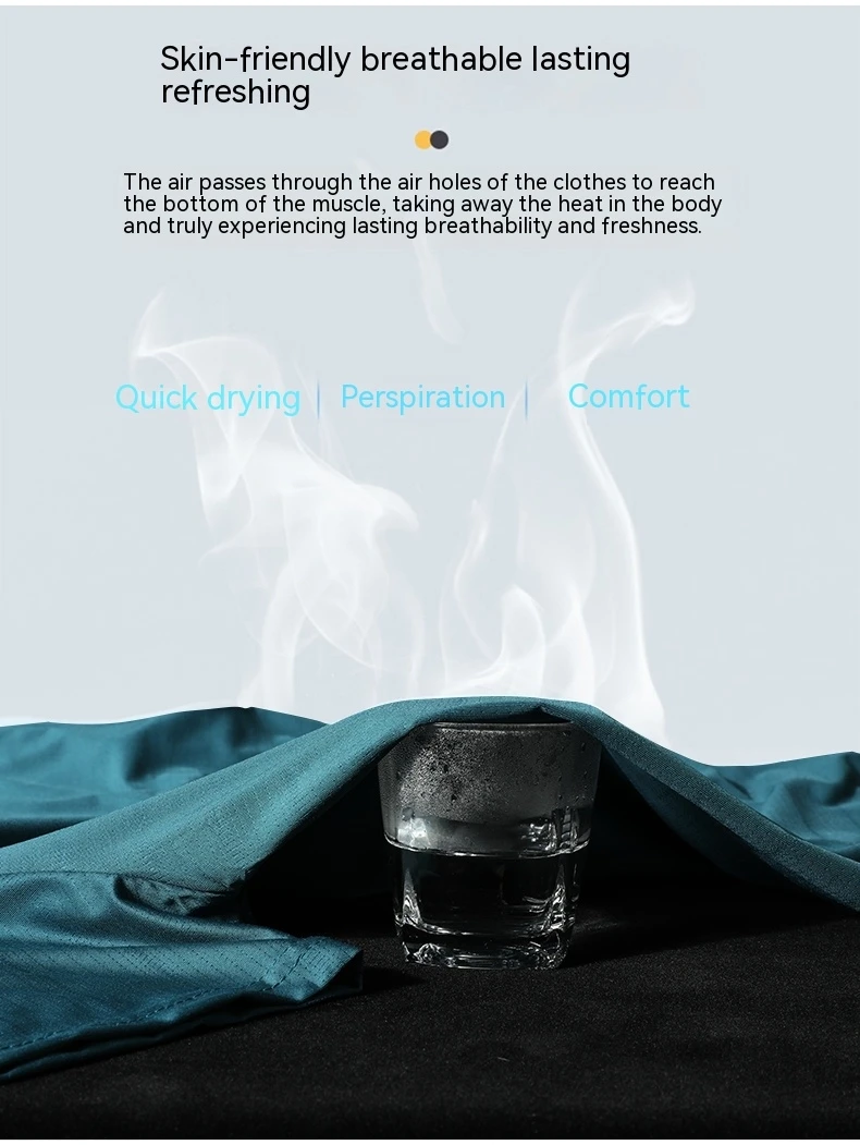Summer ice silk short sleeved T-shirt for men and women, quick drying and breathable sports top, outdoor running duanT