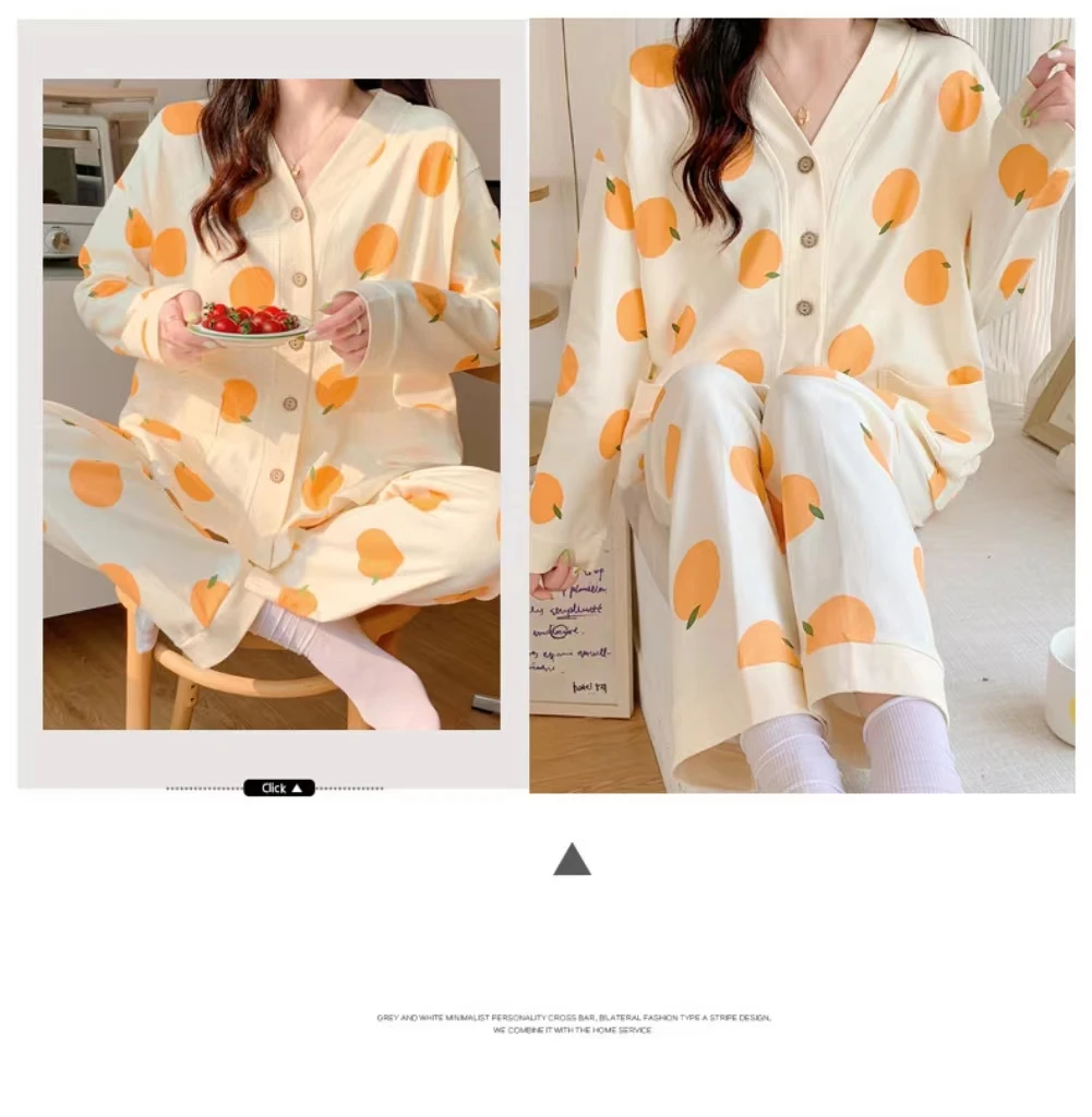Monthly Clothing 2 Sets Of Spring And Summer Maternity Pajamas Breastfeeding Home Wear Cotton Breastfeeding Pajamas Clothing