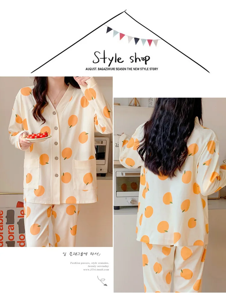 Monthly Clothing 2 Sets Of Spring And Summer Maternity Pajamas Breastfeeding Home Wear Cotton Breastfeeding Pajamas Clothing