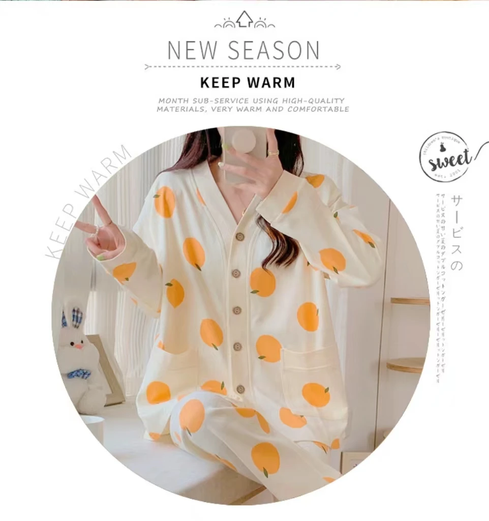 Monthly Clothing 2 Sets Of Spring And Summer Maternity Pajamas Breastfeeding Home Wear Cotton Breastfeeding Pajamas Clothing