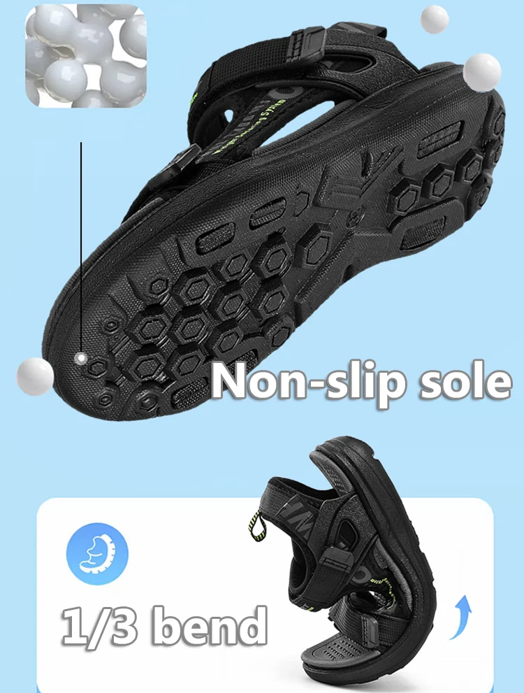 5Color Breathable Sport Sandals Summer Beach Shoes for Boys Casual Comfortable Soft Sole Kids Shoes Fashion Non-slip Sandalias