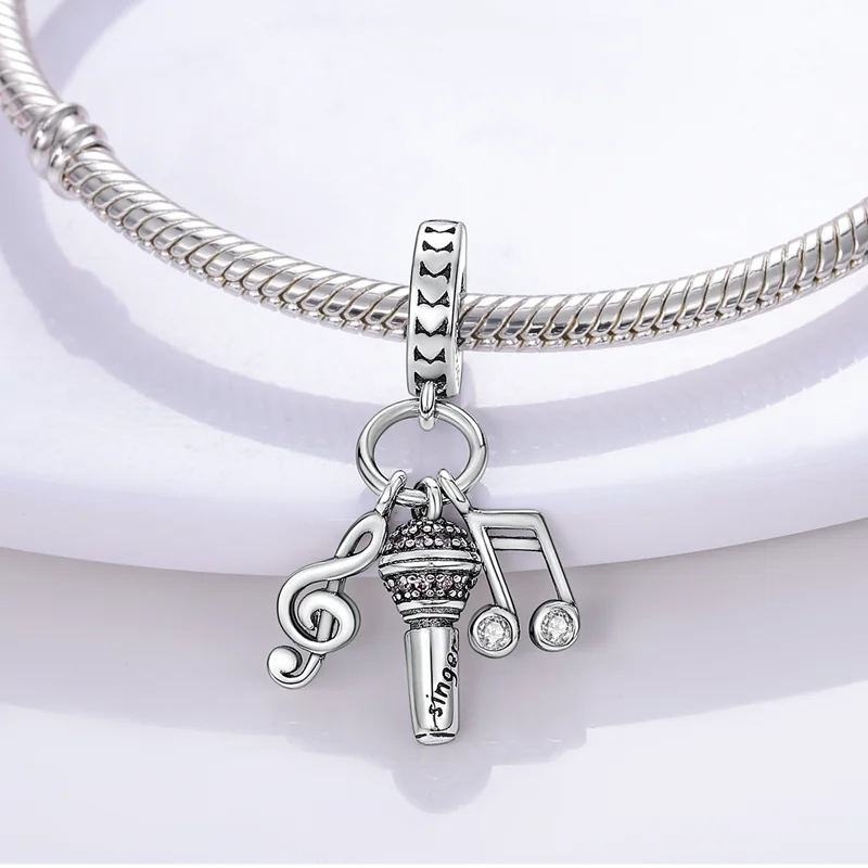 Hot Sale National Emblem Charms Beads Fit Original pand 3mm Bracelet Diy Women Pendant Jewelry charms plata de ley 925