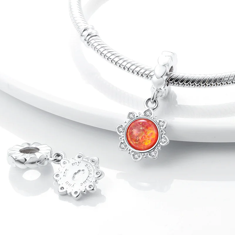 Hot Sale National Emblem Charms Beads Fit Original pand 3mm Bracelet Diy Women Pendant Jewelry charms plata de ley 925