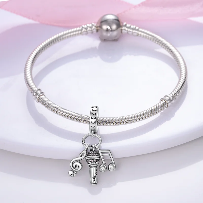 Hot Sale National Emblem Charms Beads Fit Original pand 3mm Bracelet Diy Women Pendant Jewelry charms plata de ley 925