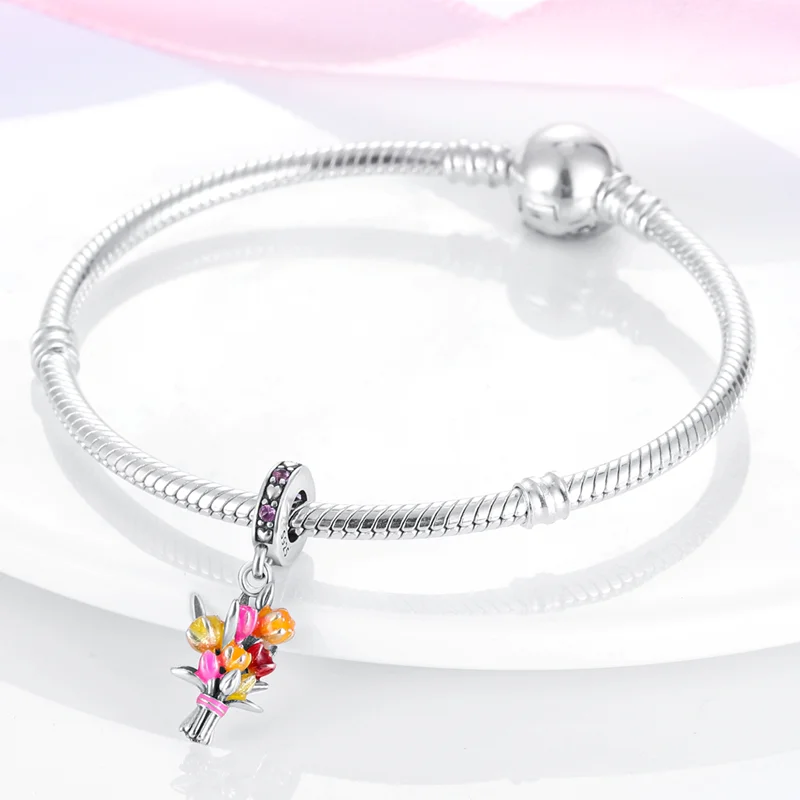 Hot Sale National Emblem Charms Beads Fit Original pand 3mm Bracelet Diy Women Pendant Jewelry charms plata de ley 925