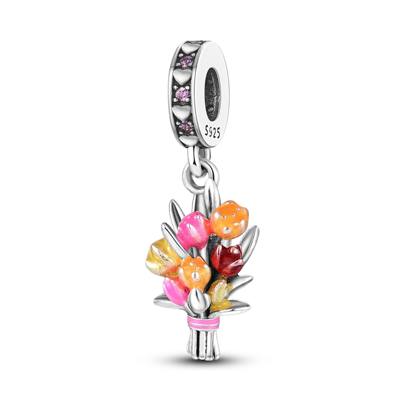 Hot Sale National Emblem Charms Beads Fit Original pand 3mm Bracelet Diy Women Pendant Jewelry charms plata de ley 925