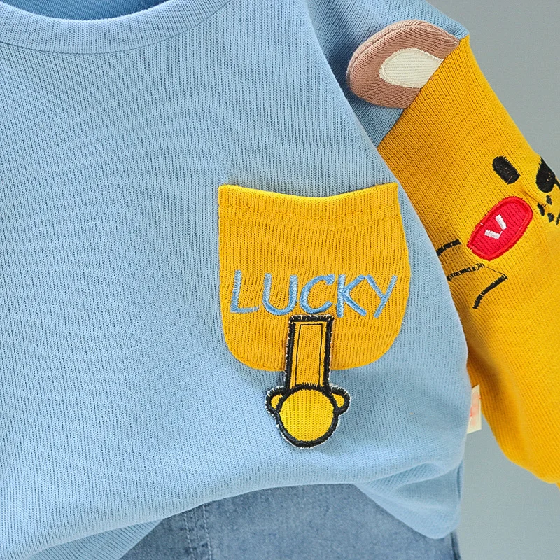New Spring Autumn Baby Girls Clothes Children Boys Fashion T-Shirt Pants 2Pcs/Sets Toddler Casual Cotton Costume Kids Tracksuits