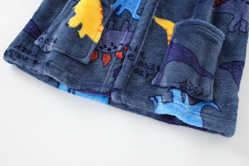 Soft Girl Sleepwear Robe Autumn Winter Children Flannel Bathrobe for girls Boys Pajamas Comfort Kids Cartoon Homewear 2-8 Year