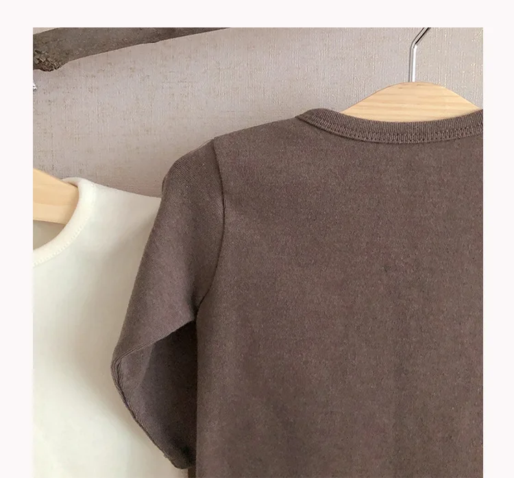 0 to 24M Kids Autumn Winter T-shirts Children Baby Boy Girls Clothes Pullover Long Sleeve Solid Cotton Warm Clothing Tops