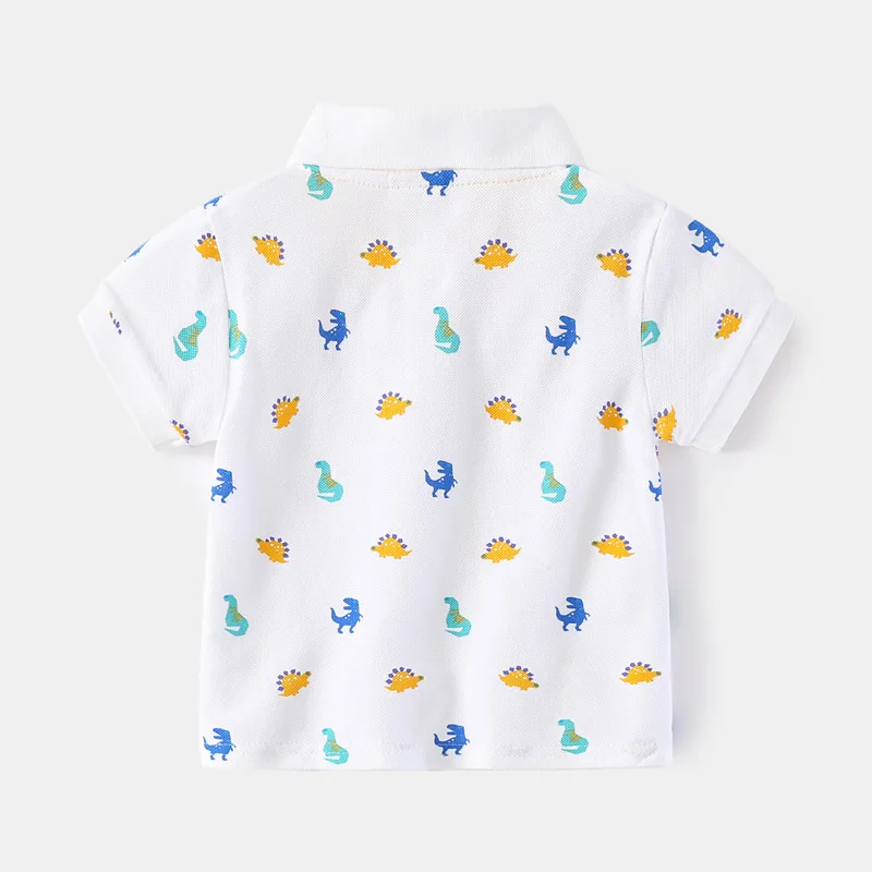 Children's Polo Shirts for Baby Boy Clothes 6 to 9 12 18 24 Months Blue Toddler Kids Tshirt Turn Down Collar Polos with Pocket