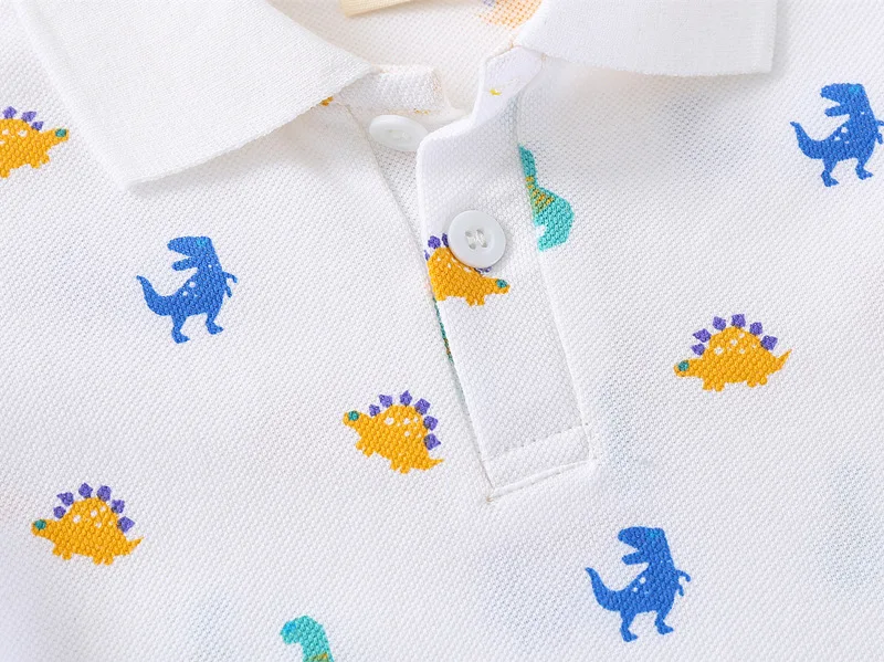 Children's Polo Shirts for Baby Boy Clothes 6 to 9 12 18 24 Months Blue Toddler Kids Tshirt Turn Down Collar Polos with Pocket