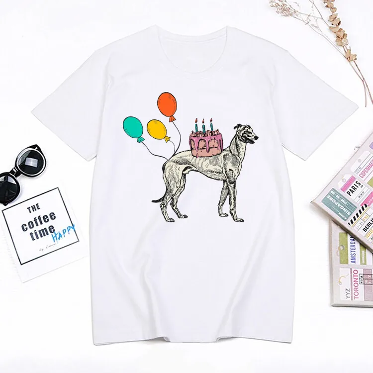 I Love my Greyhound Women Tshirt Casual Print Harajuku Funny Dog T Shirt Women Graphic Tee Shirts Summer Female T-shirt