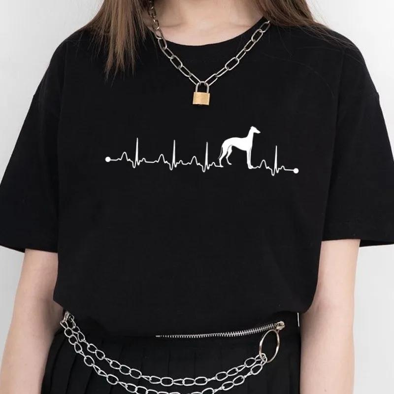 I Love my Greyhound Women Tshirt Casual Print Harajuku Funny Dog T Shirt Women Graphic Tee Shirts Summer Female T-shirt