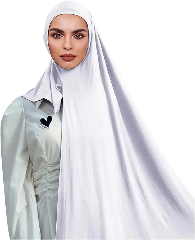 Muslim Bonnet Hijab Scarf Instant Hijab Shawl Muslim Long Scarf Wrap Scarves Prayer Jersey Scarf for Women Fashion