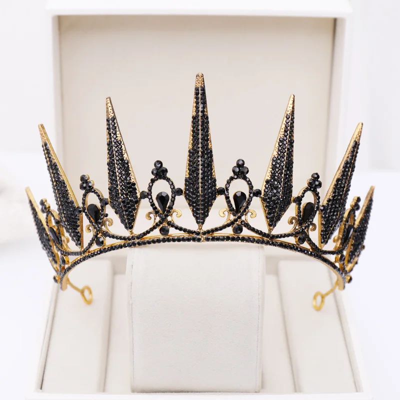 Baroque Crystal Tiaras And Crowns For Women Rhinestone Prom Diadem Crown For Women Bridal Wedding Hair Accessories Jewelry Crown