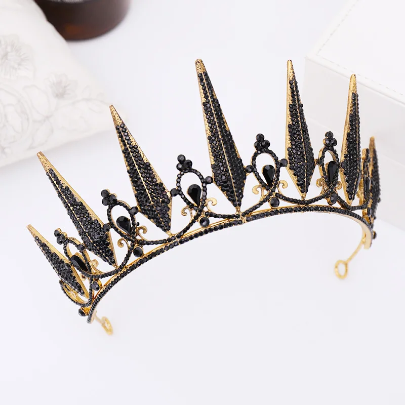 Baroque Crystal Tiaras And Crowns For Women Rhinestone Prom Diadem Crown For Women Bridal Wedding Hair Accessories Jewelry Crown