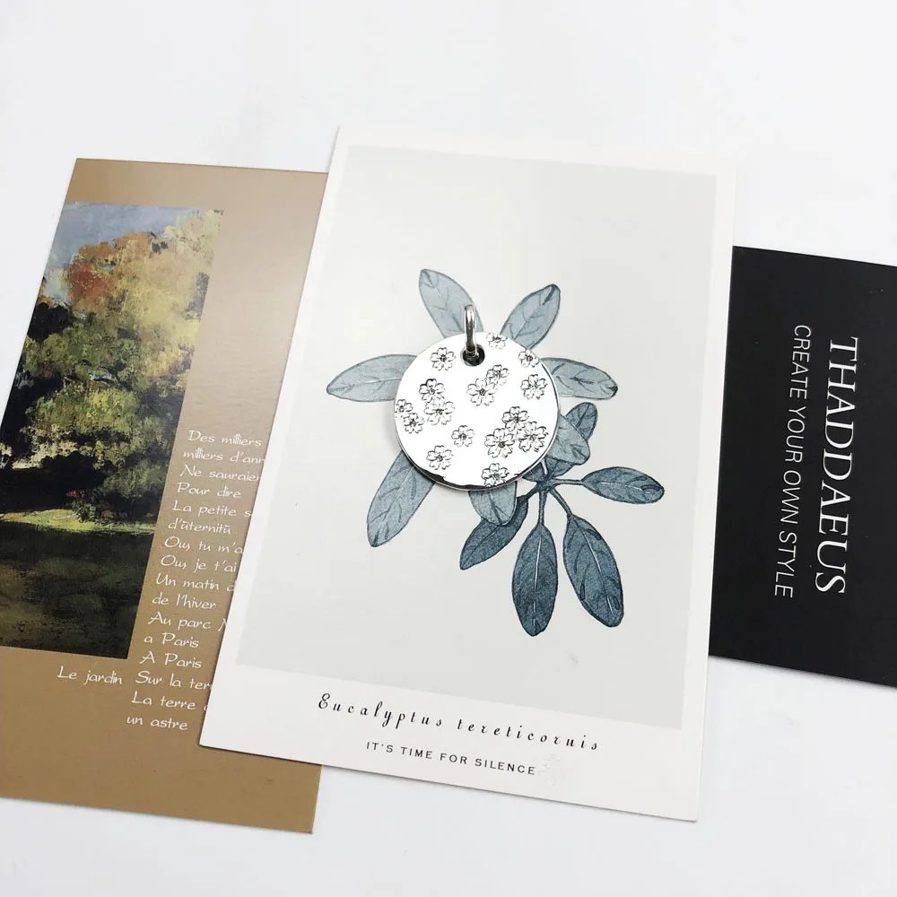 Pendant Cherry Blossom Ornament Brand New Spring 925 Sterling Silver Romantic Jewelry Europe Accessorie Gift For Woman