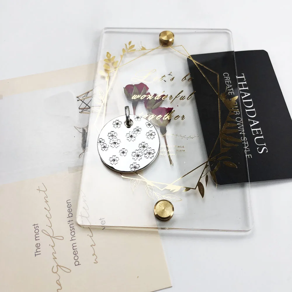 Pendant Cherry Blossom Ornament Brand New Spring 925 Sterling Silver Romantic Jewelry Europe Accessorie Gift For Woman
