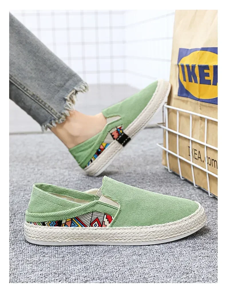 Men Canvas Shoes Casual Sneaker for Men Slip-on Vulcanized Comfortable Male Flats Loafers Driving Shoes Zapatos Hombre