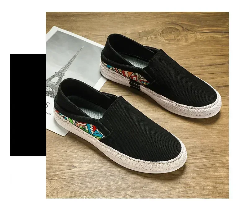 Men Canvas Shoes Casual Sneaker for Men Slip-on Vulcanized Comfortable Male Flats Loafers Driving Shoes Zapatos Hombre