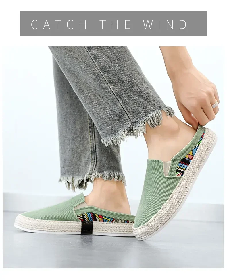 Men Canvas Shoes Casual Sneaker for Men Slip-on Vulcanized Comfortable Male Flats Loafers Driving Shoes Zapatos Hombre
