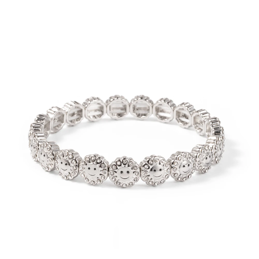 2024 New Rhinestone Happy Bangle For Women Diamond Hand Accessory